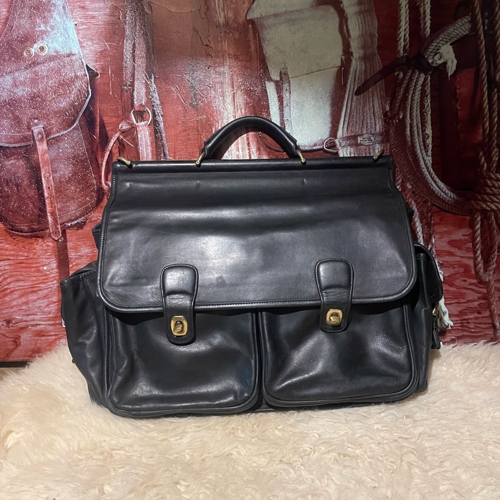 Coach leather briefcase
